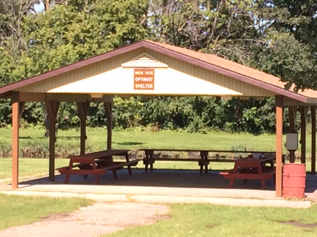 picnic shelter in a park